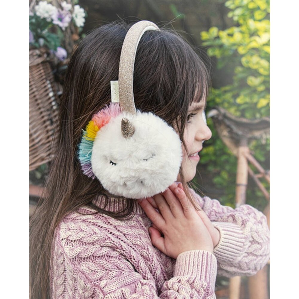 Rainbow Unicorn Earmuffs - Picture 3 of 4